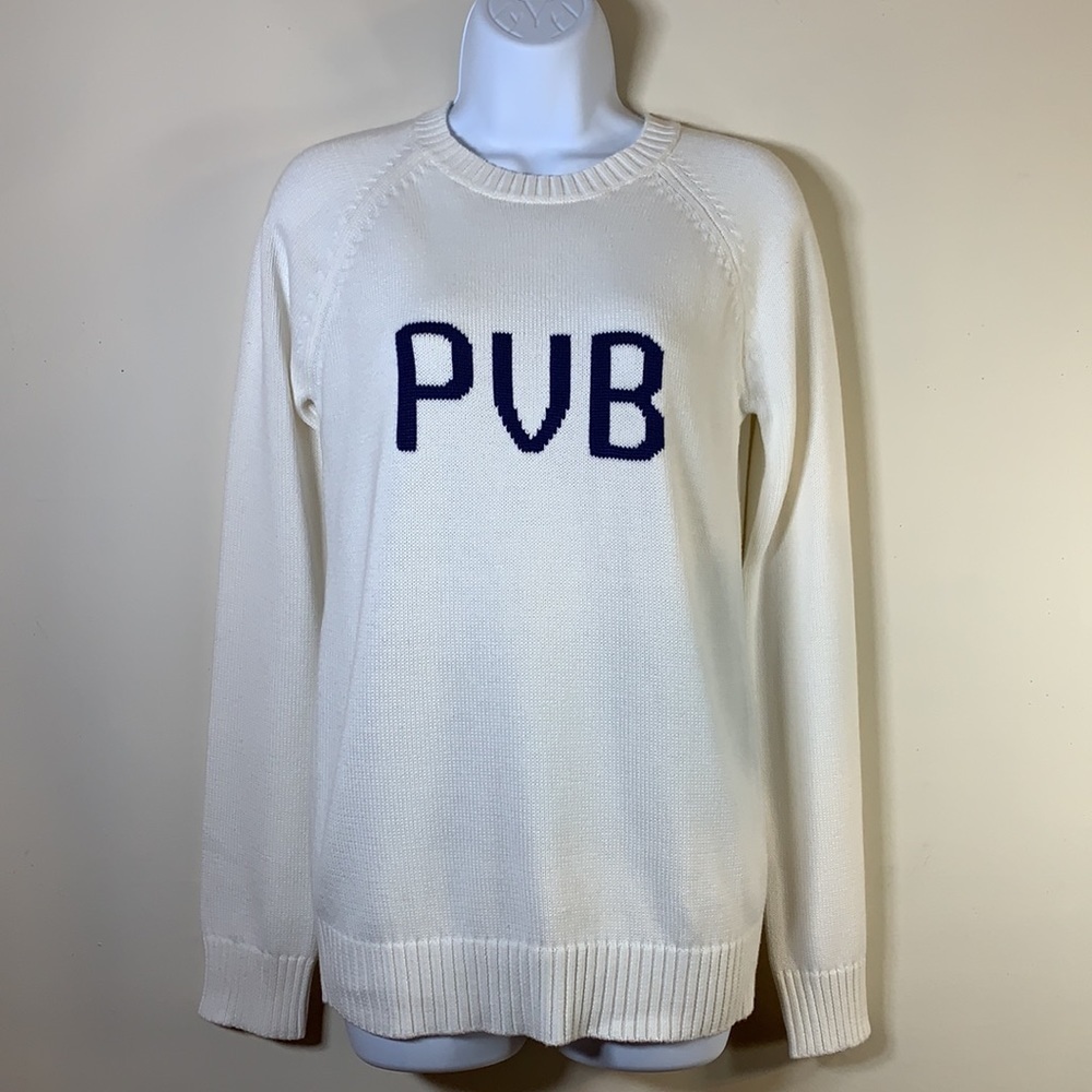 NWT. Ellsworth & Ivey XS “PVB” Graphic Sweater. Ponte Vedra Beach